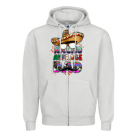 Dove Grey nacho average dad Zipper Hoodie - CTS Tumbler Store