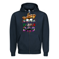 Navy nacho average dad Zipper Hoodie - CTS Tumbler Store