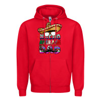 Red nacho average dad Zipper Hoodie - CTS Tumbler Store