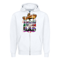 White nacho average dad Zipper Hoodie - CTS Tumbler Store