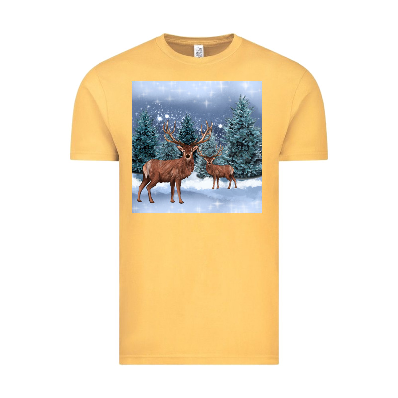 Winter Deer Vintage Tee by BarkalooDesign | Teevron