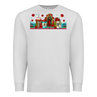 Dove Grey lady of guadalupe coffee cups libbey glass Premium Sweatshirt - Jasminsmagicworld