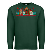 Sports Green lady of guadalupe coffee cups libbey glass Premium Sweatshirt - Jasminsmagicworld