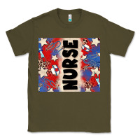 Army Green american nurse Classic Tee - Zillion Design Studio