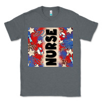 Charcoal Heather american nurse Classic Tee - Zillion Design Studio