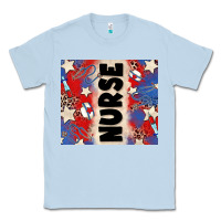 Dusty Blue american nurse Classic Tee - Zillion Design Studio
