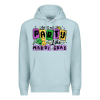 Blue Mist aint no party like mardi gras Premium Hoodie - MaliasSmallBusiness