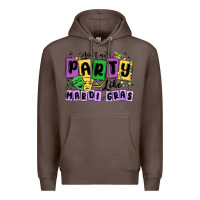 Coffee aint no party like mardi gras Premium Hoodie - MaliasSmallBusiness