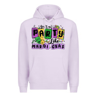 Lilac aint no party like mardi gras Premium Hoodie - MaliasSmallBusiness