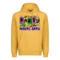 Mustard aint no party like mardi gras Premium Hoodie - MaliasSmallBusiness