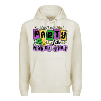 Oatmeal Heather aint no party like mardi gras Premium Hoodie - MaliasSmallBusiness