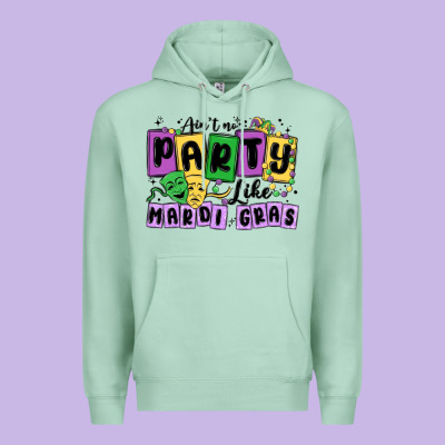 Aint No Party Like Mardi Gras Premium Hoodie Designed By Maliassmallbusiness