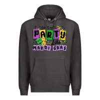 Smoke aint no party like mardi gras Premium Hoodie - MaliasSmallBusiness