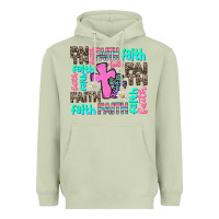 Matcha faith with cross Heavyweight Hoodie - AdoDesignShop
