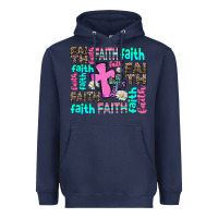 Navy faith with cross Heavyweight Hoodie - AdoDesignShop