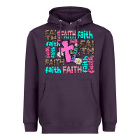 Plum faith with cross Heavyweight Hoodie - AdoDesignShop