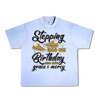 Grape Ice stepping into my birthday with god s grace and mer Urban Heavy Tee - MaliasSmallBusiness