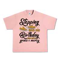 Salmon stepping into my birthday with god s grace and mer Urban Heavy Tee - MaliasSmallBusiness