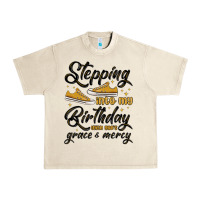 Sandshell stepping into my birthday with god s grace and mer Urban Heavy Tee - MaliasSmallBusiness