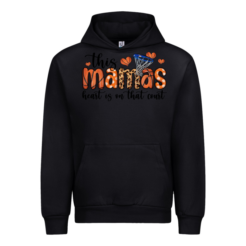 This Mamas Heart Is On That Court Urban Hoodie by MaliasSmallBusiness | Teevron