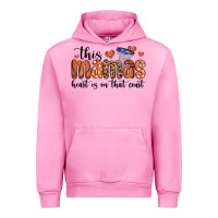 Fuchsia Pink this mamas heart is on that court Urban Hoodie - MaliasSmallBusiness