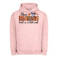 Pigment Salmon this mamas heart is on that court Urban Hoodie - MaliasSmallBusiness