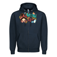 Navy mom life Zipper Hoodie - Zillion Design Studio