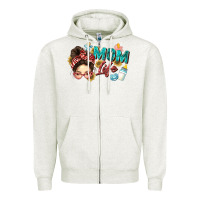 Oatmeal Heather mom life Zipper Hoodie - Zillion Design Studio