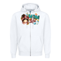 White mom life Zipper Hoodie - Zillion Design Studio