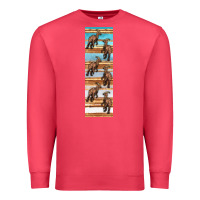 Cardinal dinosaur parasaurolophus pen wrap Premium Sweatshirt - Artiststas
