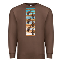 Chestnut dinosaur parasaurolophus pen wrap Premium Sweatshirt - Artiststas