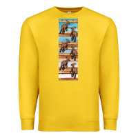 Lemon dinosaur parasaurolophus pen wrap Premium Sweatshirt - Artiststas