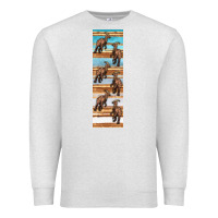 Oatmeal Heather dinosaur parasaurolophus pen wrap Premium Sweatshirt - Artiststas