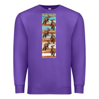 Purple dinosaur parasaurolophus pen wrap Premium Sweatshirt - Artiststas