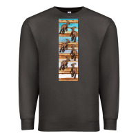 Smoke dinosaur parasaurolophus pen wrap Premium Sweatshirt - Artiststas