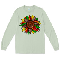 Matcha juneteenth leopard sunflower Long Sleeve Tee - Zillion Design Studio
