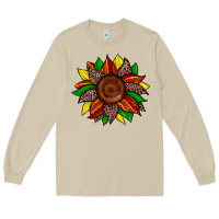 Mushroom juneteenth leopard sunflower Long Sleeve Tee - Zillion Design Studio