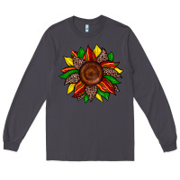 Smoke juneteenth leopard sunflower Long Sleeve Tee - Zillion Design Studio