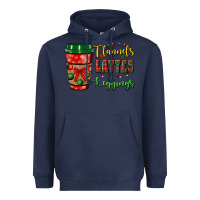 Navy flannels lattes leggings Heavyweight Hoodie - BundleAndBundleShop