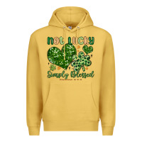 Antique Gold not lucky simply blessed Premium Hoodie - MaliasSmallBusiness