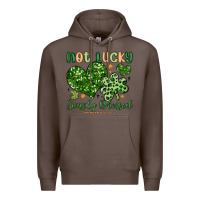 Coffee not lucky simply blessed Premium Hoodie - MaliasSmallBusiness