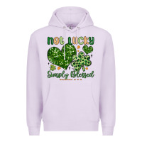 Lilac not lucky simply blessed Premium Hoodie - MaliasSmallBusiness