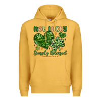 Mustard not lucky simply blessed Premium Hoodie - MaliasSmallBusiness