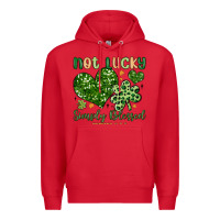 Red not lucky simply blessed Premium Hoodie - MaliasSmallBusiness