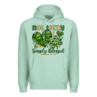 Seafoam not lucky simply blessed Premium Hoodie - MaliasSmallBusiness