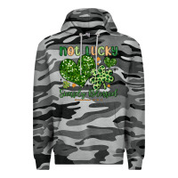 Slate Camo not lucky simply blessed Premium Hoodie - MaliasSmallBusiness