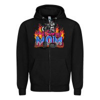 Black motocross mom Zipper Hoodie - Zillion Design Studio