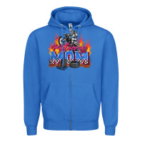 True Royal motocross mom Zipper Hoodie - Zillion Design Studio