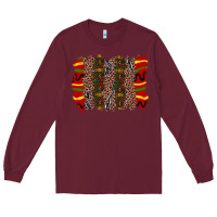 Burgundy juneteenth brushstroke Long Sleeve Tee - Zillion Design Studio