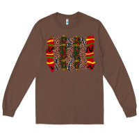 Chestnut juneteenth brushstroke Long Sleeve Tee - Zillion Design Studio